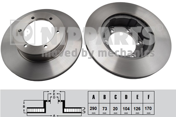 Disc frana J3305041 NIPPARTS