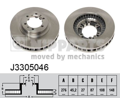 Disc frana J3305046 NIPPARTS