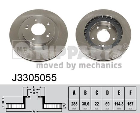 Disc frana J3305055 NIPPARTS