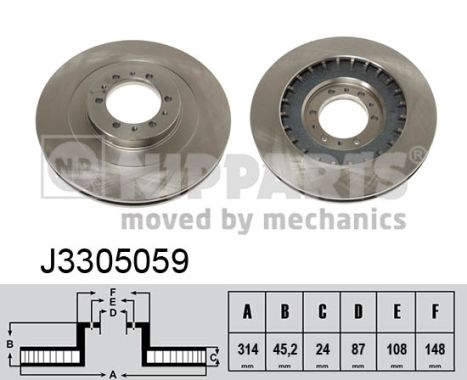 Disc frana J3305059 NIPPARTS