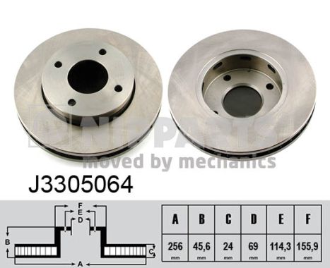 Disc frana J3305064 NIPPARTS