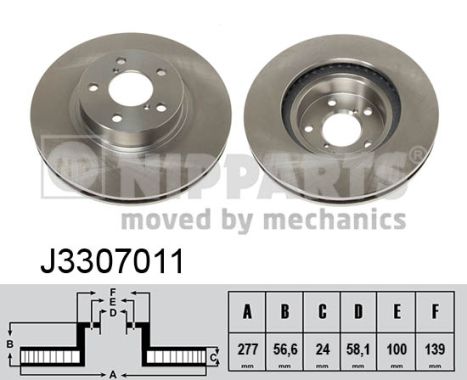 Disc frana J3307011 NIPPARTS