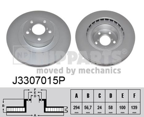 Disc frana J3307015P NIPPARTS