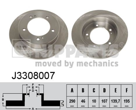 Disc frana J3308007 NIPPARTS