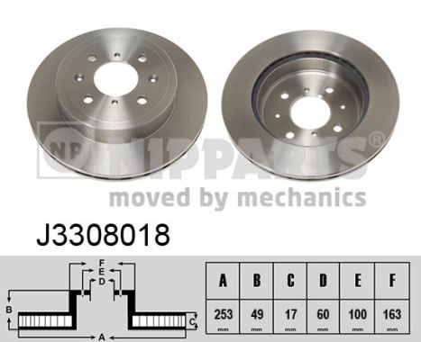 Disc frana J3308018 NIPPARTS