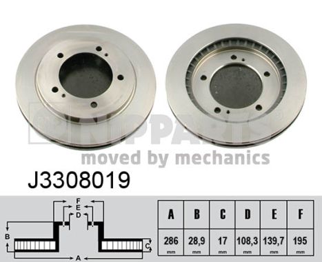 Disc frana J3308019 NIPPARTS