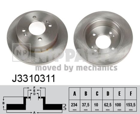 Disc frana J3310311 NIPPARTS