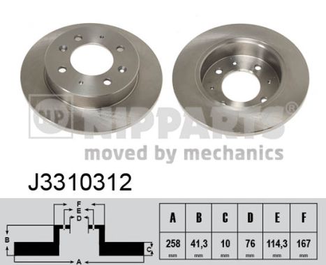 Disc frana J3310312 NIPPARTS