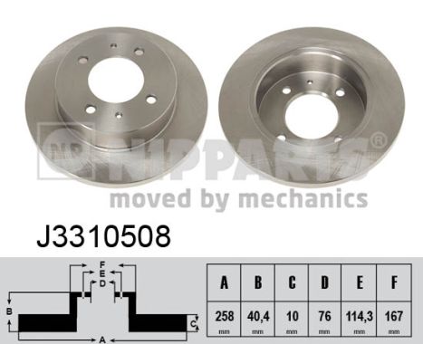 Disc frana J3310508 NIPPARTS