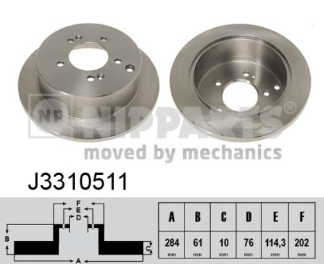 Disc frana J3310511 NIPPARTS