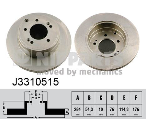 Disc frana J3310515 NIPPARTS