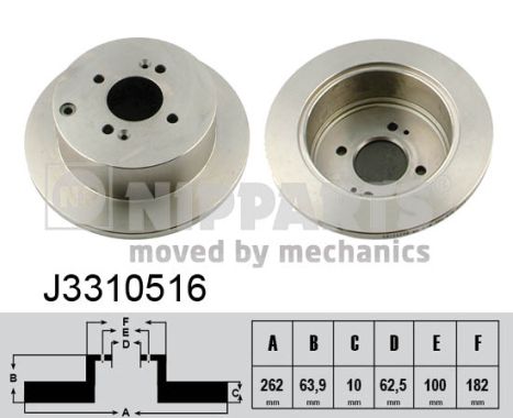 Disc frana J3310516 NIPPARTS