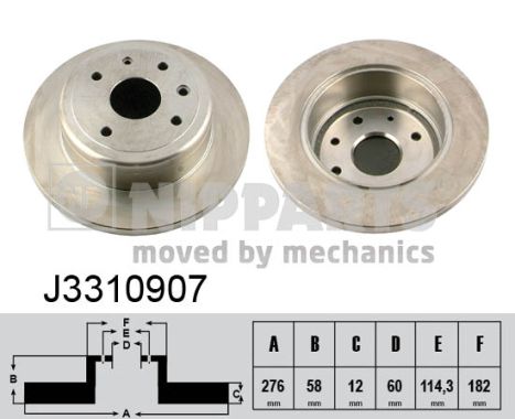 Disc frana J3310907 NIPPARTS