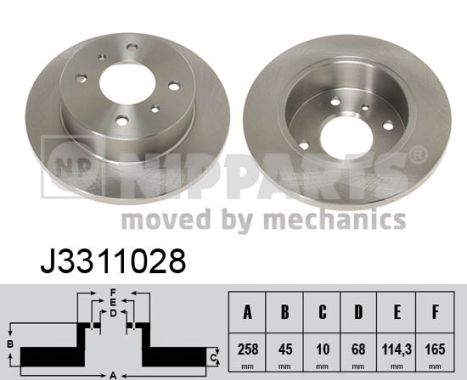 Disc frana J3311028 NIPPARTS