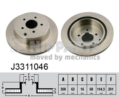 Disc frana J3311046 NIPPARTS