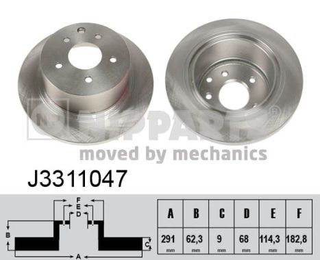 Disc frana J3311047 NIPPARTS