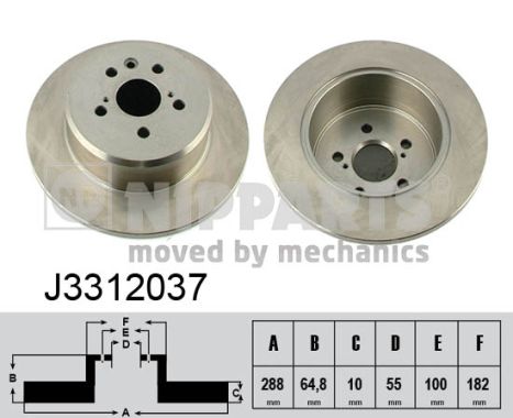 Disc frana J3312037 NIPPARTS