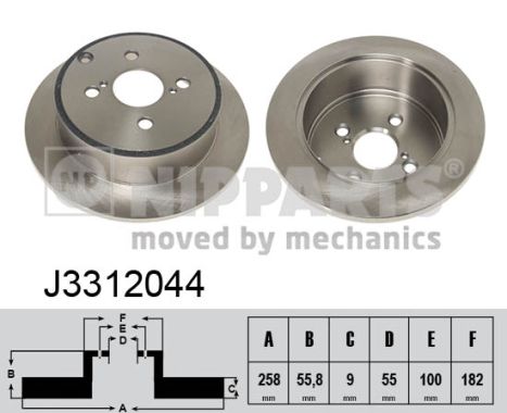 Disc frana J3312044 NIPPARTS