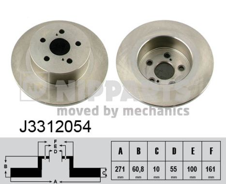 Disc frana J3312054 NIPPARTS