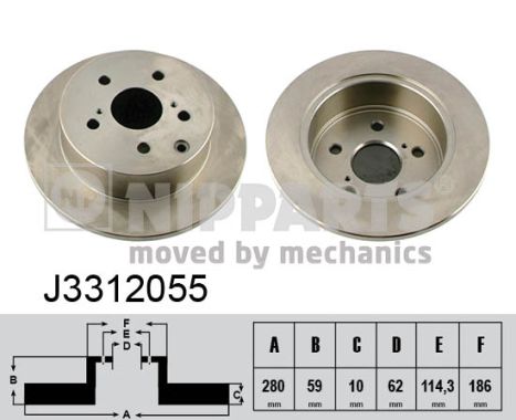 Disc frana J3312055 NIPPARTS