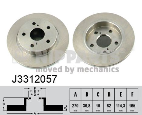 Disc frana J3312057 NIPPARTS