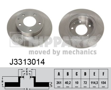 Disc frana J3313014 NIPPARTS