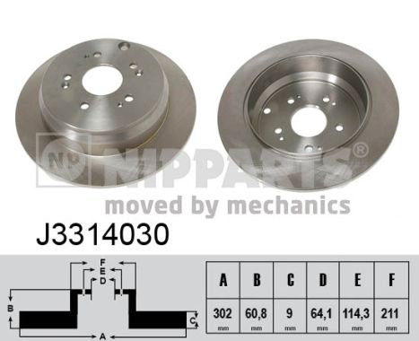 Disc frana J3314030 NIPPARTS