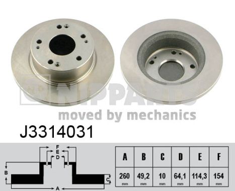 Disc frana J3314031 NIPPARTS