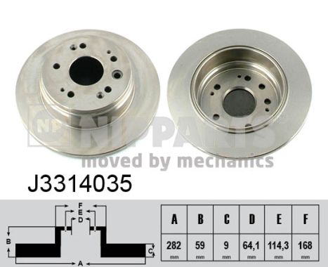 Disc frana J3314035 NIPPARTS