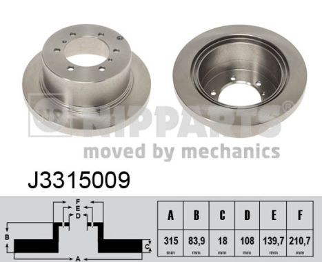 Disc frana J3315009 NIPPARTS