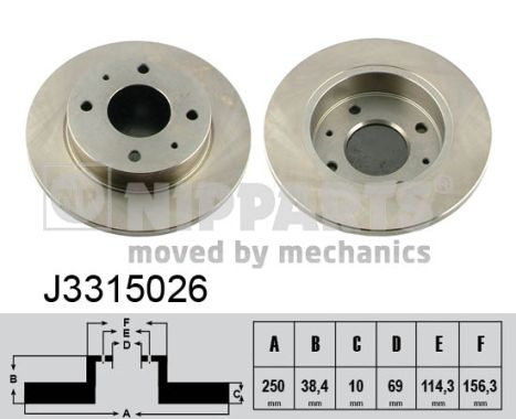 Disc frana J3315026 NIPPARTS