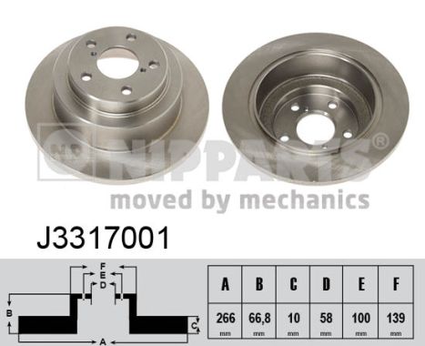 Disc frana J3317001 NIPPARTS