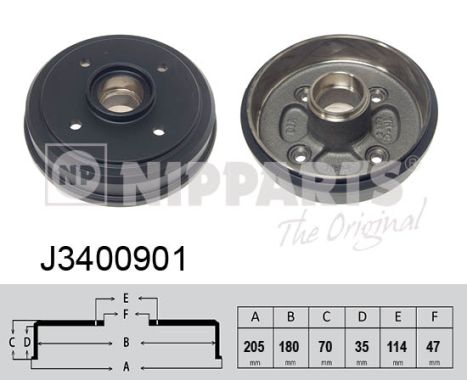 Tambur frana J3400901 NIPPARTS