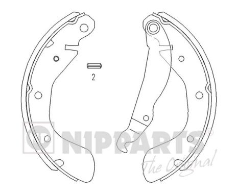 Set saboti frana J3500900 NIPPARTS