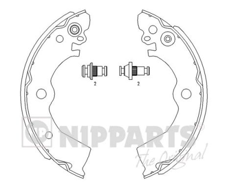 Set saboti frana J3501042 NIPPARTS