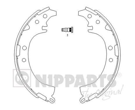 Set saboti frana J3502050 NIPPARTS