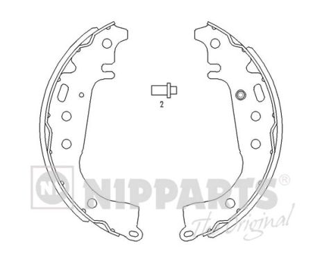 Set saboti frana J3502071 NIPPARTS