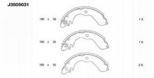 Set saboti frana J3505031 NIPPARTS