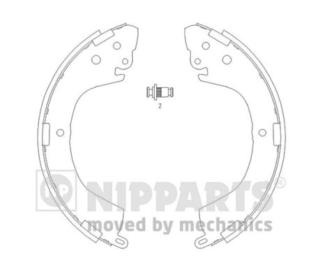 Set saboti frana J3505040 NIPPARTS