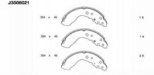 Set saboti frana J3508021 NIPPARTS