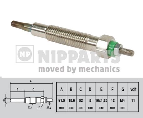 Bujie incandescenta J5711022 NIPPARTS