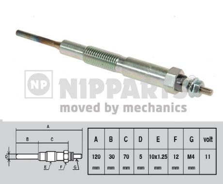 Bujie incandescenta J5713010 NIPPARTS