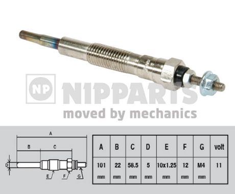 Bujie incandescenta J5718000 NIPPARTS