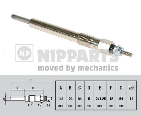 Bujie incandescenta J5719002 NIPPARTS