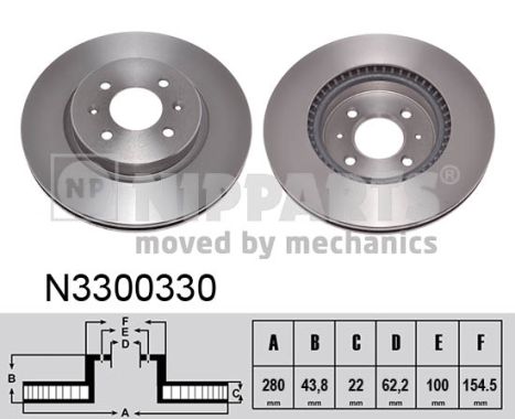 Disc frana N3300330 NIPPARTS