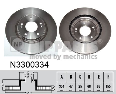 Disc frana N3300334 NIPPARTS