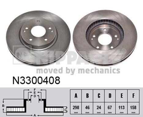 Disc frana N3300408 NIPPARTS