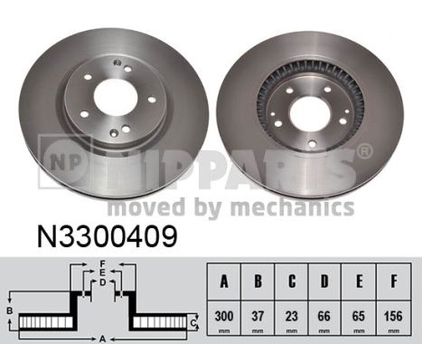 Disc frana N3300409 NIPPARTS