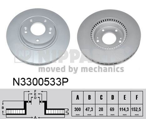 Disc frana N3300533P NIPPARTS