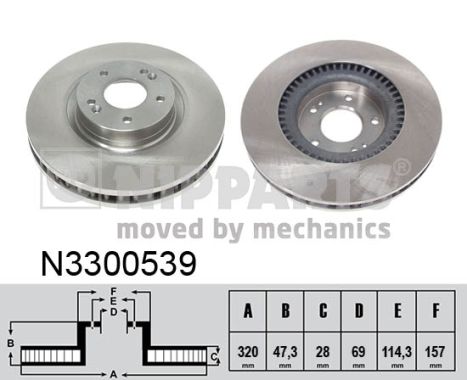 Disc frana N3300539 NIPPARTS